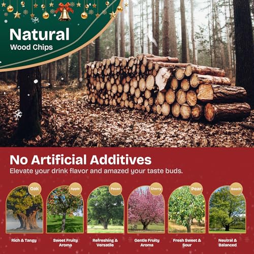 Electric Whiskey Smoker Kit: LED, Ice Cubes & Wood Chips - Image 6