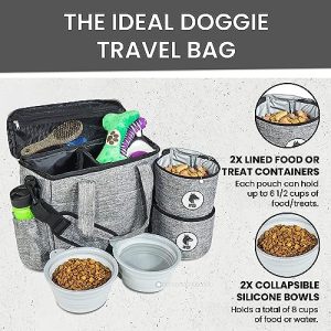 Airline-Approved Dog Travel Backpack with Supplies Organizer