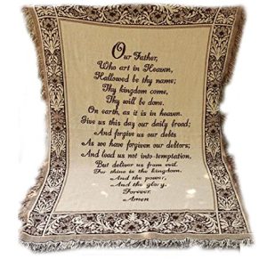 Lord’s Prayer Scripture Throw Blanket 46×60 Inch