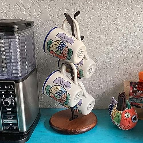 SASIDO Black Coffee Mug Holder Tree - Countertop Organizer - Image 6