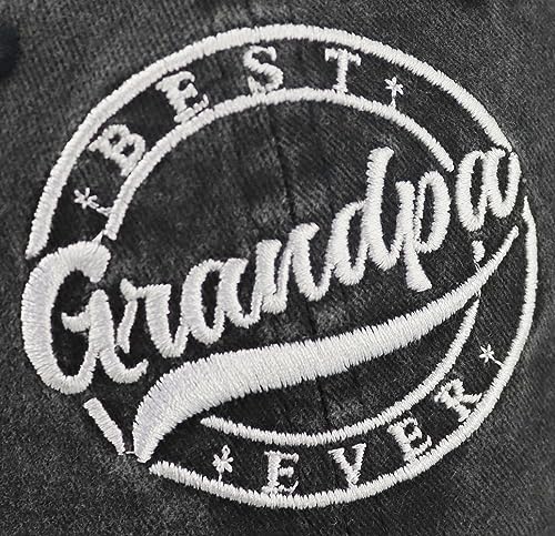 Embroidered Grandpa Baseball Cap - Best Papa Ever Hat Gift - Image 5