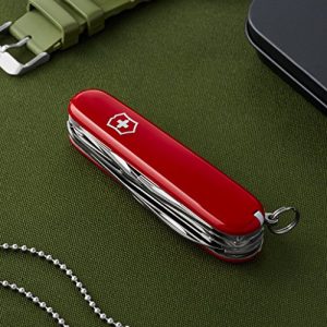Swiss Army Knife: Compact Red Multi-Tool for Everyday