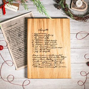 Personalized Engraved Recipe Cutting Board Gift