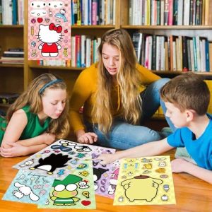 Cute Anime Make Your Own Face Stickers for Kids & Teens