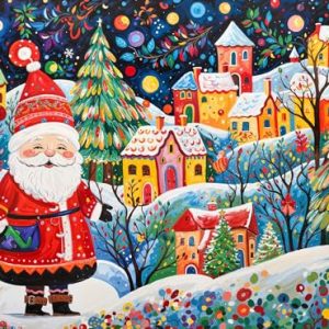 Santa’s Yuletide Village 1000-Piece Christmas Puzzle