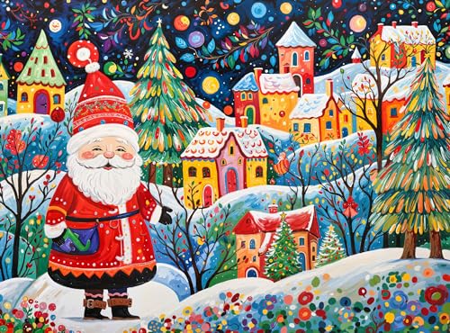 Santa's Yuletide Village 1000-Piece Christmas Puzzle