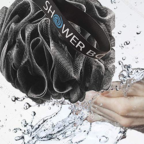 Shower Bouquet Charcoal Loofah 4-Pack - Exfoliating - Image 7