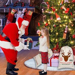 LDIWEE 6 Pack Large Santa Sacks – Reusable Christmas Gift Bags