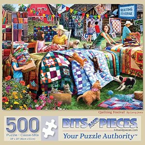 Bits and Pieces 500 Piece Quilting Festival Jigsaw Puzzle