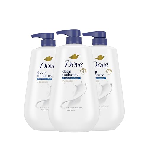 Dove Deep Moisture Body Wash with Pump - 3 Count