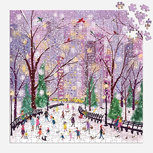 Snowy Night 500-Piece Winter Jigsaw Puzzle for Holidays - Image 9