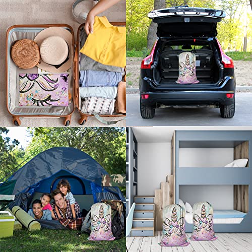 Swono Unicorn Laundry Bag - 28"x40" Locking Drawstring - Image 7