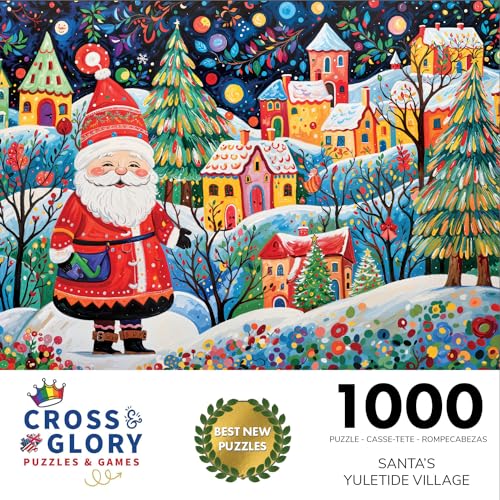 Santa's Yuletide Village 1000-Piece Christmas Puzzle - Image 2