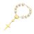 Ziciner Golden Car Rearview Mirror Rosary Pendant