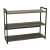 Jamestown 3-Shelf Rustic Wood Bookshelf with Metal Frame