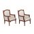 Wooden Dollhouse Armchairs (Set of 2) – Miniature Furniture
