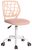 FurnitureR Kids Desk Chair – Mesh, Armless, Rose