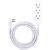 GE 3-Outlet Power Strip with 8ft Braided Cord & Surge Protection