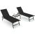Tangkula 3-PC Patio Lounge Set – 6-Level Recline