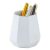 YOSCO Ceramic Pen & Makeup Brush Holder (D-White)