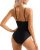 SUUKSESS Lace V Neck Swimsuit