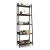 CAPHAUS 5-Tier Ladder Bookshelf – Industrial Black
