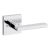 Kwikset Halifax Slim Square Half-Dummy Lever – Polished Chrome