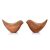 NIRMAN Acacia Wood Bird Statues Set: Modern Home Decor Accent