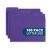 Blue Summit Purple File Folders | 100-Pack | 1/3 Cut Tab