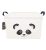 HKEC Panda Collapsible Storage Basket – Cute Canvas Toy Bin