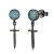 KoyeKei Black Sword Earrings