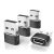 Elebase USB to USB C Adapter 4-Pack: Car Charger & Data
