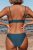 CUPSHE Women Solid Color Bikini Set