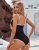 BMJL Women’s Color Block One Piece Swimsuit