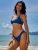 ZAFUL Women’s Tie Back Bralette Bikini Set