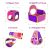 Playz 5pc Kids Princess Play Tent Bundle – Ball Pit & Tunnel