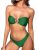 ZAFUL Women’s Metallic Bandeau Bikini Set