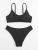 SOLY HUX Solid Textured Bikini Set
