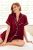 Ekouaer Wine Satin Pajamas Set: Soft Loungewear Gift