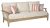 Ashley Clare View Coastal Outdoor Patio Eucalyptus Sofa