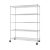 TRINITY TBFC-0931 5-Tier NSF Chrome Wire Shelving w/Wheels