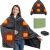 Portable Heated Shawl: 20000mAh Power Bank, Dual Velvet