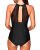 Tempt Me High Neck Plunge Swimsuit: Stylish Gift Idea