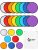 Gejoy 24 Pieces Foldable Flying Disc Fans Set