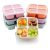 7-Pack Bento Lunch Boxes – 4 Compartment Snack