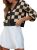 Dokotoo Women’s Plaid V-Neck Cardigan – Fall Fashion
