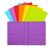 INFUN 6-Pack Heavy Duty Plastic Folders | Brads & Pockets