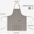NLUS Kitchen Cooking Aprons, 2 Pack – Black/Brown Stripes
