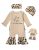Newborn Leopard Print Ruffle Romper Set