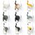 Cat Butt Fridge Magnets Set